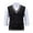 Black, variant on Mens Striped Cable Knit Sweater Vest Warm Winter Soft V Neck Slim Fit Sleeveless School Tops Dark Purple M