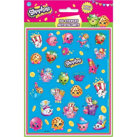 - (4 Pack) Shopkins Sticker Sheets, 4ct