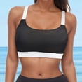 thumbnail image 2 of UAYOTSE Women Bikini Top Halter Solid Color Bathing Suit Top Push Up Swim Top Padded Swimsuit Top,Sizes M, 2 of 5