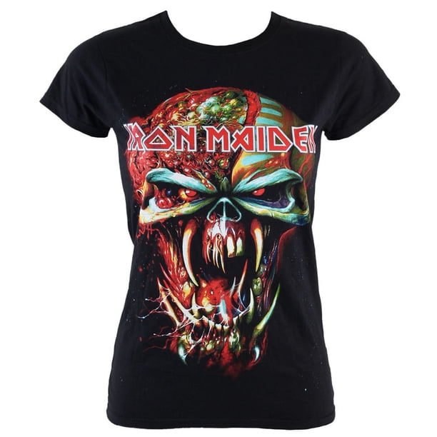 Iron Maiden - Camiseta Final Frontier para Mujer (Negro)