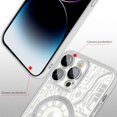 thumbnail image 2 of Magnetic for iPhone 14 Pro Max Case 6.7 inch 2022, Cute Pattern Luxury Cover [Support for Magsafe], Elegant Electroplating Camera Protection Screen Protector Case for Girls Women -Silver, 2 of 11