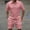 Pink, variant on ZZwxWA Mens 2 Piece Short Set Summer Outfits Henley Shirt and Shorts Set Tracksuits Set Short Sleeve and Shorts Set for Men up to 65% Off