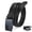 Black, variant on Men's Leather Belt American Flag Automatic Ratchet Buckle Slide Belt for Dress Casual Trim to Fit with Gift Box