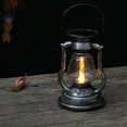 thumbnail image 5 of 2X Retro Solar Hanging Candle Light Oil Lamp Flickering Flameless Solar Lantern Outdoor Garden Lighting-Gold, 5 of 10