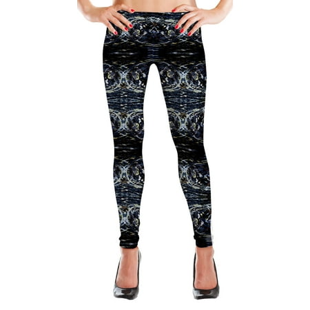 - MyLeggings Buttersoft High Waistband Leggings Vintage Grunge - Large