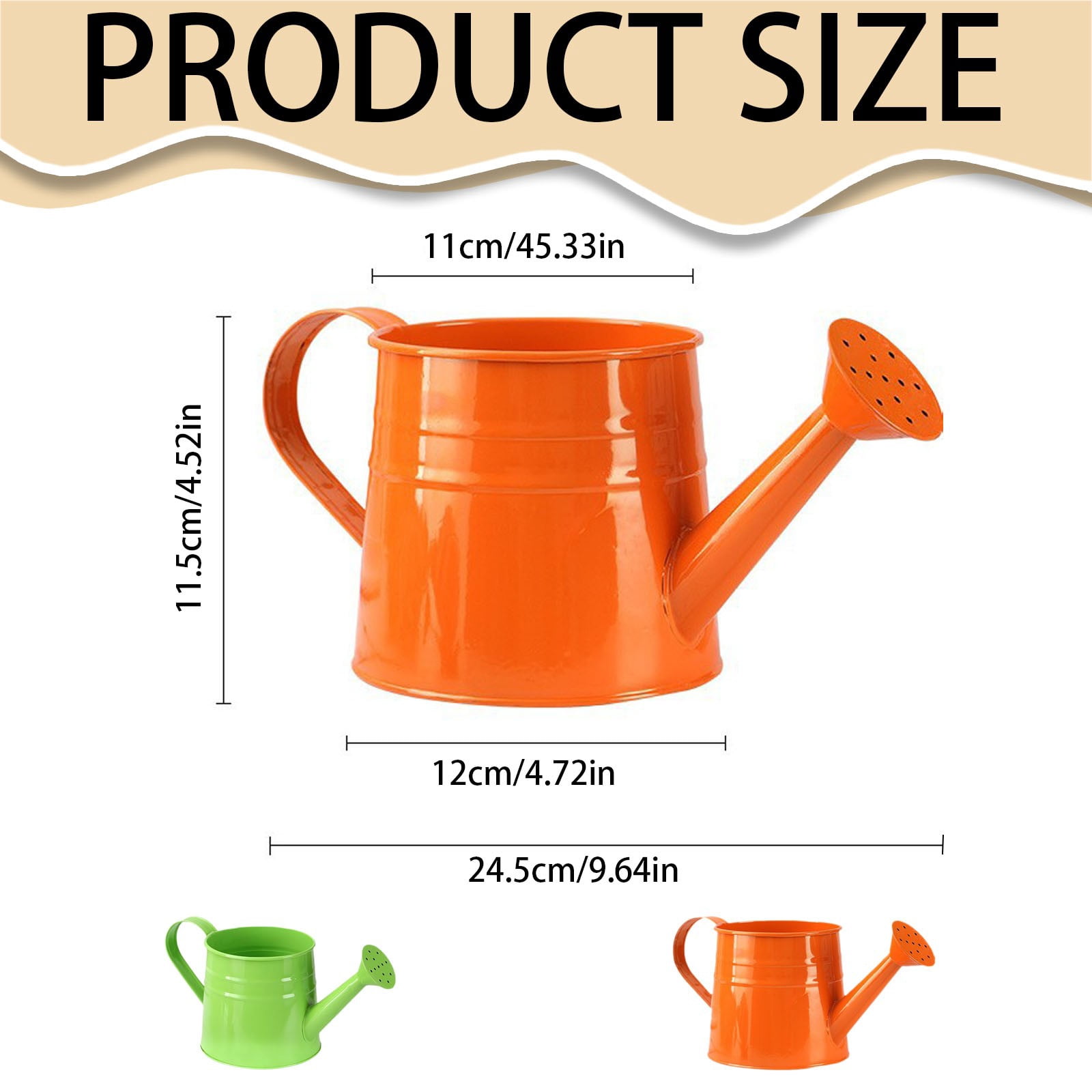 CHELIASD Watering Can Gardening Tool Accessories, Sprinkling Can 4L Metal Flower Garden Watering Can for Flowers, Indoor & Outdoor Plants, Lawn & Garden Irrigation Tool