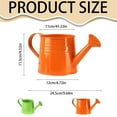 thumbnail image 3 of Xloro Metal Watering Can with Long Spout and Handle Durable Sprinkling Can for Indoor Outdoor Plants Garden Flower Lawn Watering Tool Decor (1Pc 9.6"x4.5"), 3 of 7