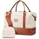 thumbnail image 1 of Bolsa de viaje Focdod Travel Weekender para mujer, beige y marrón, 1 of 6