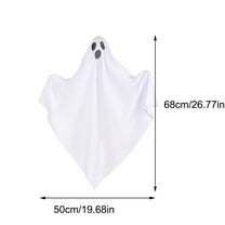 Halloween Hanging Ghosts Decoration,Halloween White Hanging Ghost,Halloween Decorations Outdoor Scary,Halloween Spooky Little White Spooky Ghosts Hang Ghost Decor for Patio Porch Indoors and Outdoors