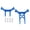 Blue, variant on NFTIGB RC Metal Front Rear Body Mounts Shell Post for Traxxas LaTrax Teton 1/18 RC Car Upgrade Parts Red (2x1.4 inches / 51x36 mm)