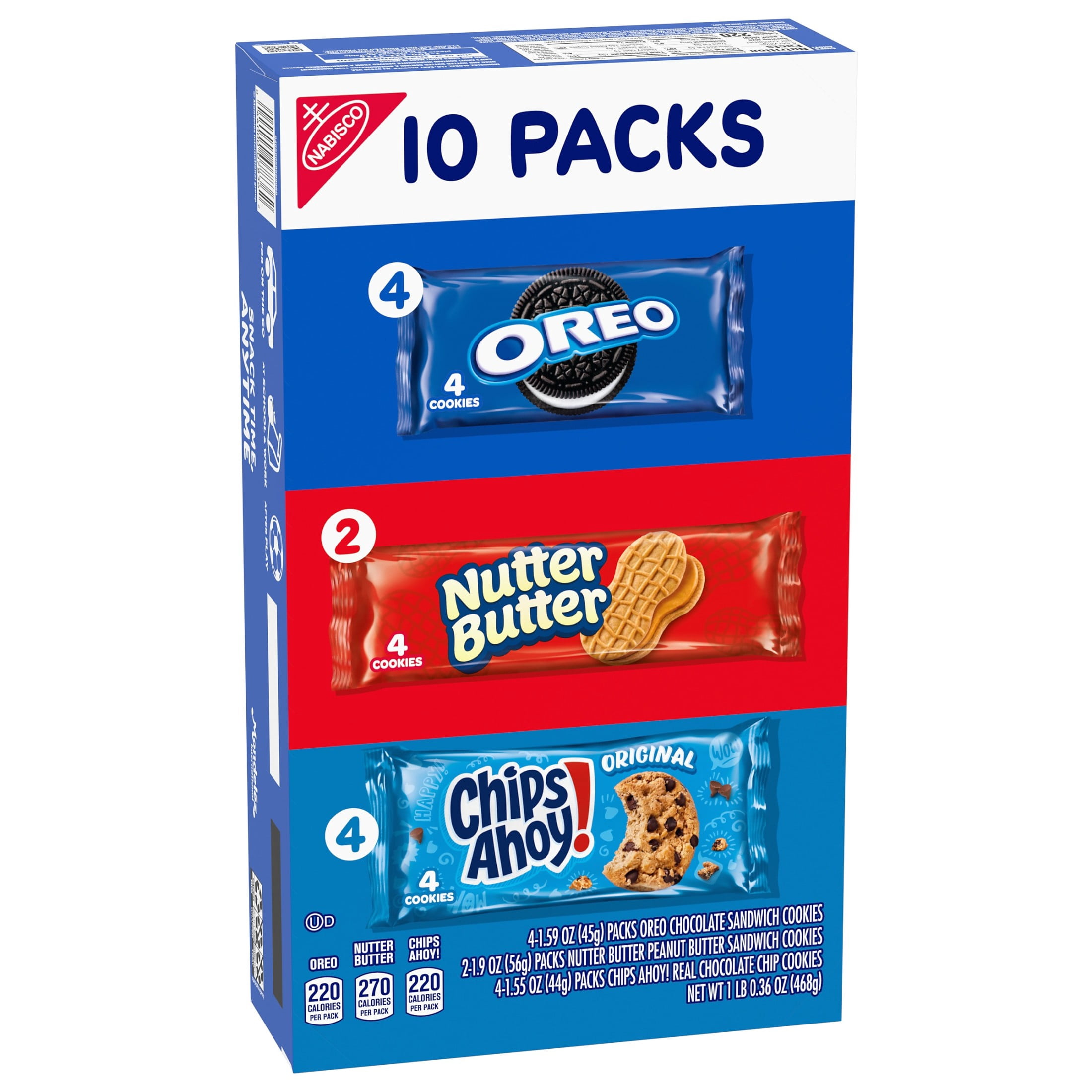 Nabisco, Cookie Variety Pack, OREO, includes 10 Snack Packs