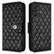 thumbnail image 2 of Rhombic Texture Leather Case For TCL 40 SE, 2 of 5