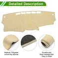 thumbnail image 3 of Cubierta de tablero Unique Bargains para Nissan Versa 2012-2018, tapete de consola central antideslizante de poliéster y silicona color beige, 3 of 7