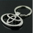 thumbnail image 1 of Toyota 3d Car Logo Key Chain Key Ring Fob Pendant Home Office Gift Chrome, 1 of 1