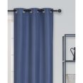 thumbnail image 2 of Safdie & Co. Curtain Blackout Textured 84"L in Blue Indigo (Set of 2), 2 of 3