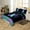Purple Blue, variant on Erosebridal Lightsaber Duvet Cover Queen for Teens, Black White Checkered Bedding Sets Queen Size, Geometric Decor, Reversible（No Comforter）
