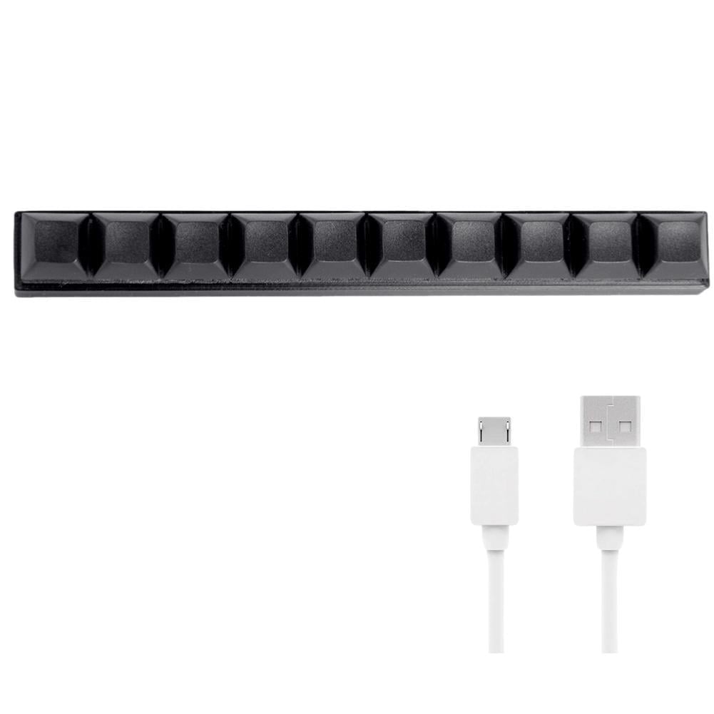 Customizable Macro Pad 6-Key Programmable Keyboard for Gaming & Office Shortcut Bar with Multimedia & Mouse Functionality Plug & Play
