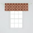 thumbnail image 2 of Ambesonne Mediterranean Window Valance, Azulejo Floral Motif, 54" X 18", Vermilion Indigo, 2 of 3