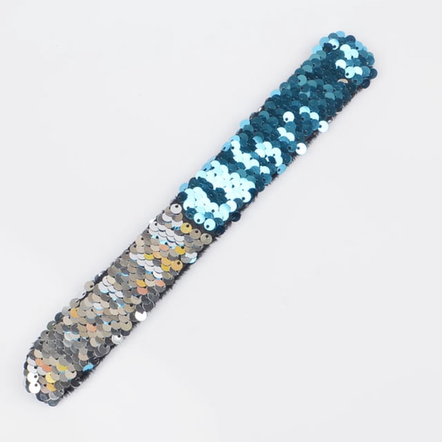 Hytrove 10Pcs Kid Party Favors Slap Bracelet Shining Plastic Circular For Childrens Events