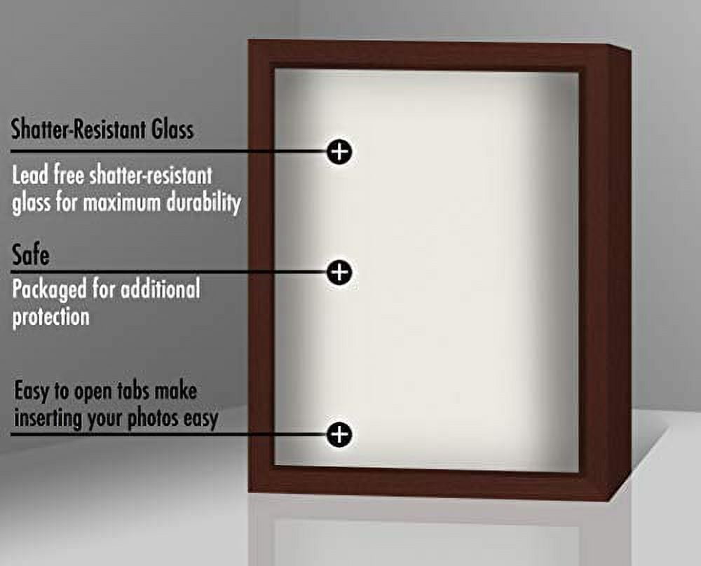 Americanflat 11x14 Shadow Box Frame, Mahogany