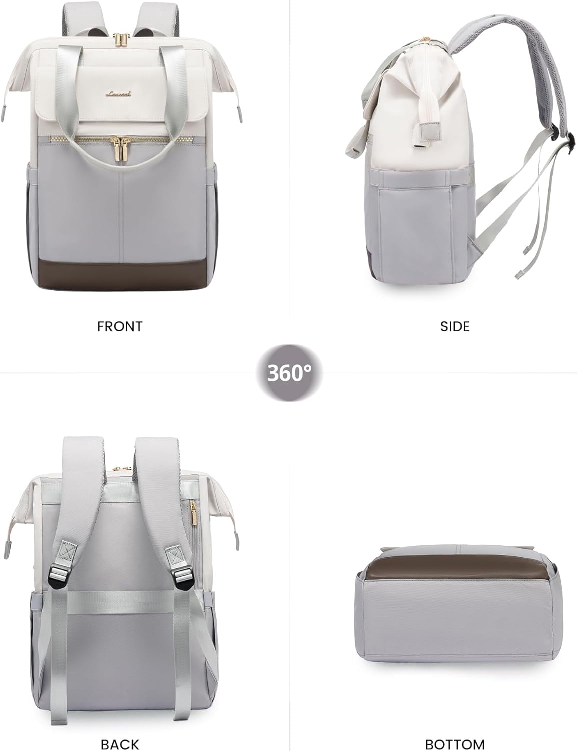 Lovevook Laptop Backpack for Women 15.6 inch, Fashion Women Laptop Work Bag, College Teacher Nurse Backpack Purse