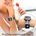thumbnail image 5 of Luniquz 11 Packs Decorative Accessories Compatible with Apple Watch Band Charms 41/40/ 38/ 42/44/ 45/49mm Women, Stainless Steel Bling Metal Bracelet Accessories for iWatch Series 8 SE 7 6 5 4 3 2 1, 5 of 7