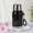 Black BK, variant on AuroraX Non-Slip-Body Water Bottles Stainless Steel Small Insulated 24 oz Water Thermoses with Carry Handle,Long-Term/All-Season Use Double Wall Car Tumblers(Black)