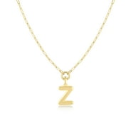 Jewelry Atelier Gold-Filled Initial Necklace for Women – Layered Initial Necklace with A-Z Pendant – 14k Gold-Filled Paperclip Chain– Cute Layered Gold Choker – Gold Jewelry for Women