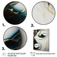 thumbnail image 3 of Designart Abstract Geode Gold And Green Marble IV Canvas Wall Art, 3 of 5