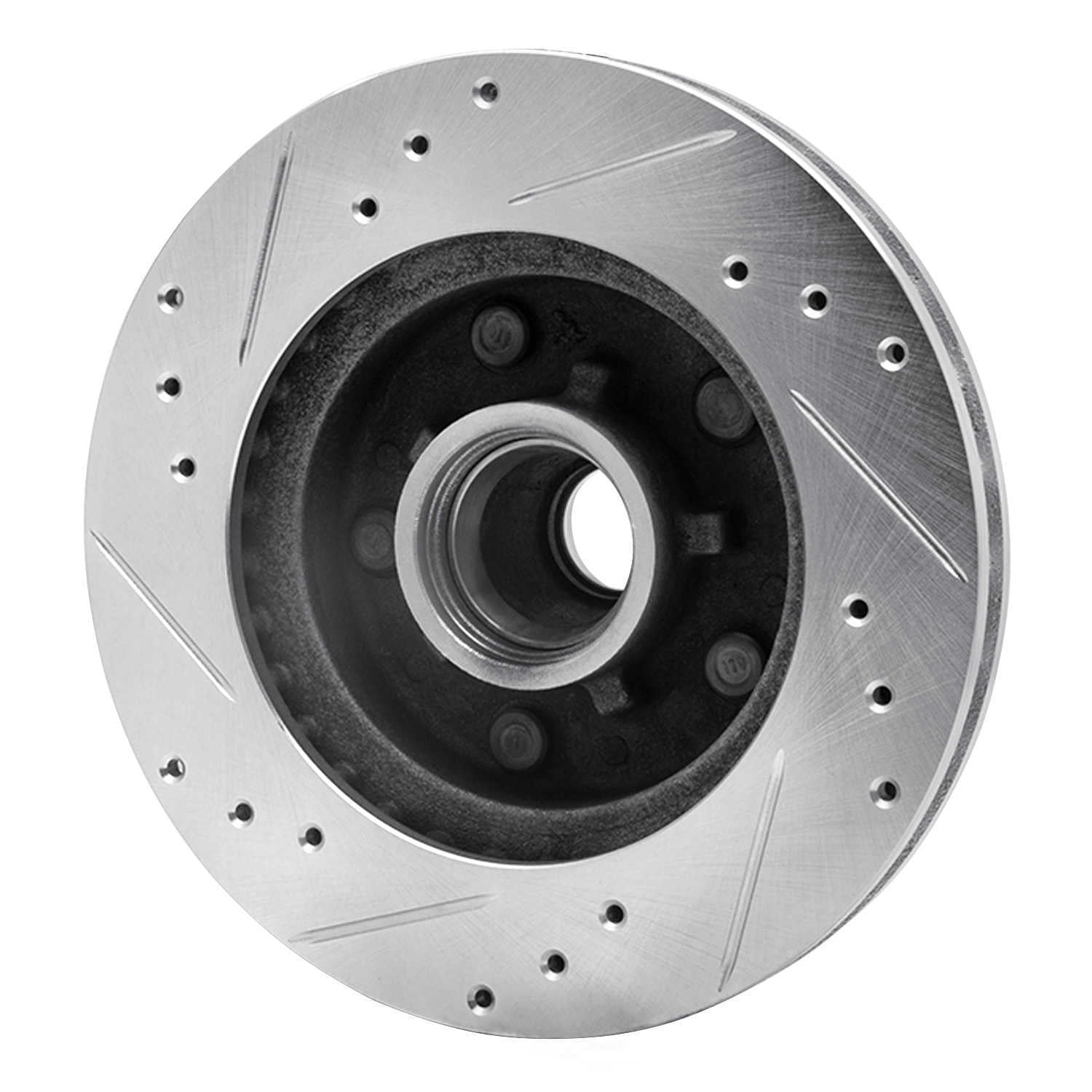 Dynamic Friction Company 631-47007L DFC Brake Rotor - Drilled And Slotted - Silver