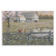 thumbnail image 5 of Stupell Industries Blossoming Trees Birds Perched Country Farm Fence Painting Unframed Art Print Wall Art, Design by Pam Britton, 5 of 5