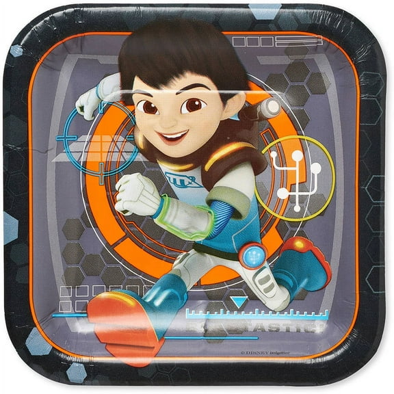 7" Miles from Tomorrowland Square Paper Party Plate, 8ct