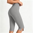thumbnail image 5 of Edvintorg Capri Pants for Women High Waisted Casual Athletic Stretch Slim Fit Yoga Legging Fashion Clothing Women Gray M, 5 of 7