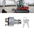 thumbnail image 2 of Interruptor de encendido KEWITY 1700100023 1700100052 H806 con 2 llaves Para excavadora Takeuchi color plata, 2 of 5