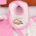 thumbnail image 5 of NIEWTR Preemie Baby Boy Girl Clothes Baby, 5-Piece Set ,-3 Months 5PCS Tops+Hat+Pants Set Baby +Bib+Sock Gifts Set, 5 of 7