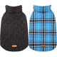 thumbnail image 3 of Kuoser Abrigo cálido para perros, chaqueta reversible para perros, impermeable, abrigo de invierno para perros, estilo británico, ropa para perros a cuadros, abrigos para clima frío, chaqueta de nieve, 3 of 4