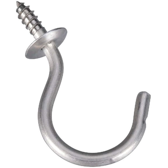 National Hardware 1-1/2 In. Stainless Steel Cup Hook N348-458