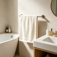 thumbnail image 5 of Turkish Cotton Bath Towel, Soft Highly Absorbent Beige Body Wrap, Modern Indoor Bathroom Shower Gym Essential, Home Kitchen Organizational Solution, Topliu, 5 of 6