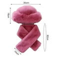 thumbnail image 6 of 2 Pcs/Set Men Winter Mongolian Hat Neck Warmer Thick Stretchy Solid Color Ear Keep Warm Daily Wear Dome Cap Outdoor Skiing Skating Headwear, 6 of 8