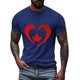 thumbnail image 3 of Camisas de Manga Corta para las Mujeres Impresión de Manga Corta Cuello Redondo, Camisa Casual de Poliéster para las Mujeres, Lavado de Manos, 3 of 8