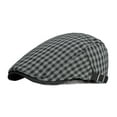 thumbnail image 6 of Spring and Summer Thin Breathable Plaid Beret Hat for Women, British Retro Casual Forward Hat for Men, Artist Duckbill Cap, 6 of 6
