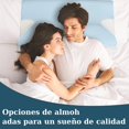 thumbnail image 2 of GALASALA Almohada Memory Foam, Almohada Cervical para Aliviar el Dolor de Cuello, Almohada Ortop&eacute;dica Ergon&oacute;mica para Boca Arriba, Personas Que Dormir de Lado o Boca Abajo, con F, 2 of 6