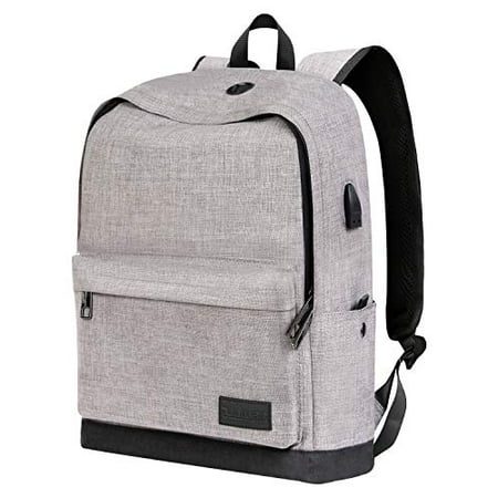 Lightweight Laptop Backpack, School Backpack for Men Women Boy Girl, Canvas Water Resistant College Middle High Student