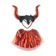 thumbnail image 4 of Halloween Devil Ensemble de Costume Jeu Imaginatif Déguisement Devil Serre-Tête Rouge, 4 of 10