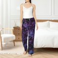 thumbnail image 4 of Fotbe Lilac Pantalones de Pijama para Mujer, Pantalones de Dormir, Pantalones Pj con Cordón y Bolsillos-3X-Large, 4 of 6