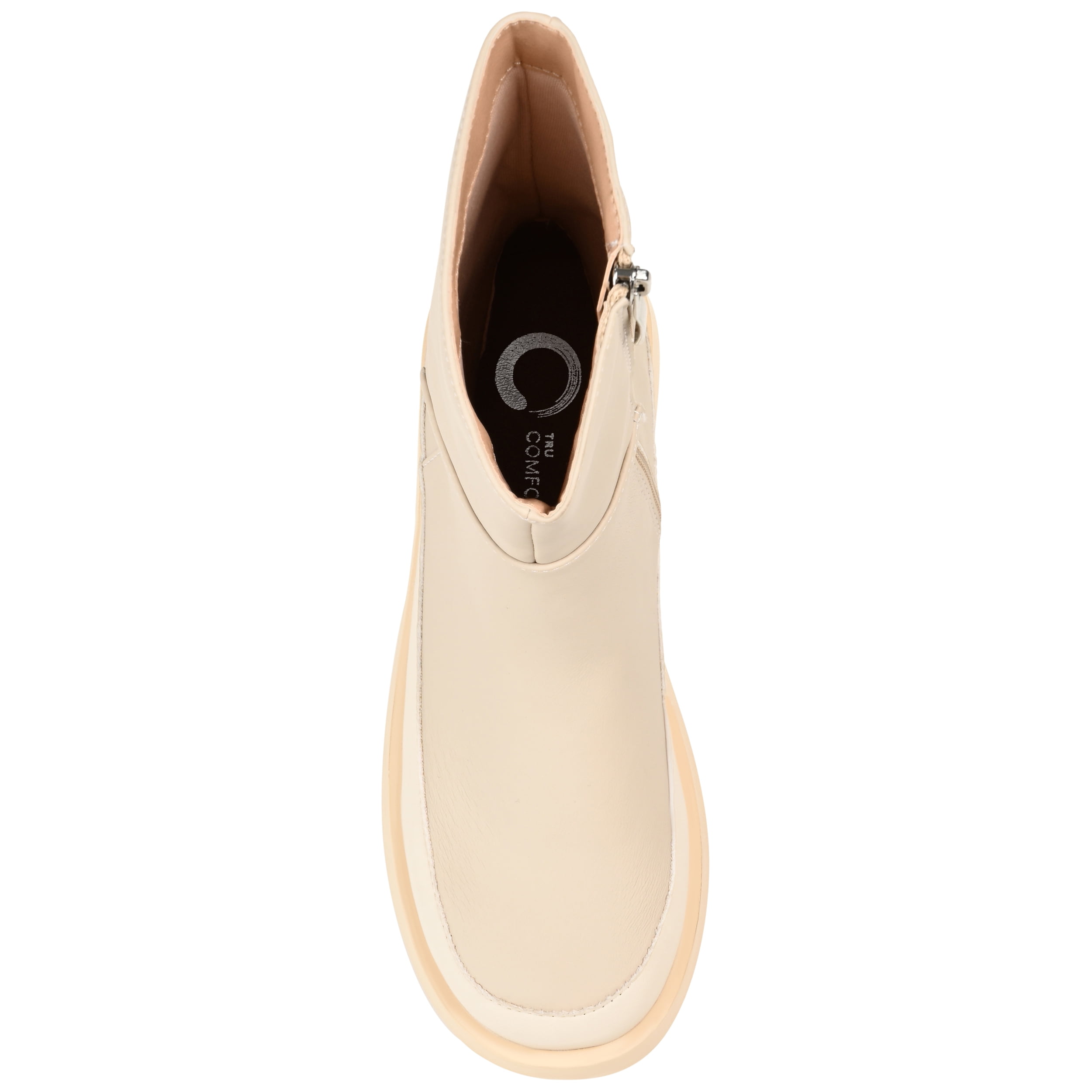 Journee Womens Cristen Inside Zip Platform Booties