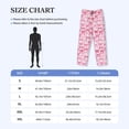 thumbnail image 4 of Fotbe Pink bows Pantalones de Pijama para Hombre, Pantalones de Dormir, Pantalones de Casa con Cintura Ajustable y Bolsillos-Small, 4 of 6