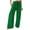 Green, variant on yunLCZ Wide Leg Pants Woman Womens Cotton Casual Loose Pants Comfy Work Pants With Pockets Elastic High Waist Paper Bag Drawstring Pants Business Work Casual Pants