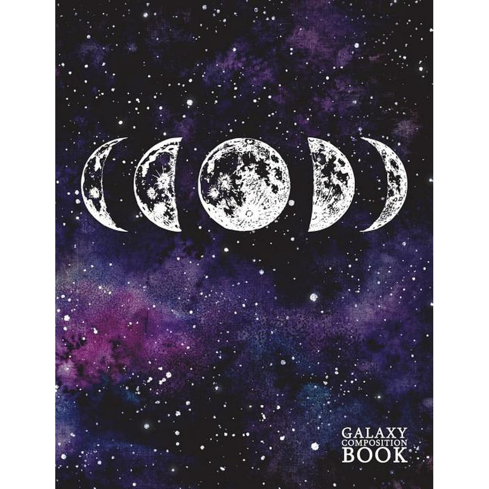 Galaxy Notebooks Galaxy Composition Book Deep Space Universe Starry Night Moon Phase College
