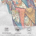 thumbnail image 3 of Dreamtimes Vintage Mandalas Patchwork Tile Print Pure Cotton Hand Towels for Bath Decorative Guest Towels Fingertip Towels for Bathroom Spa Gym, 2-Piece, 16 x 28 inches, 3 of 7